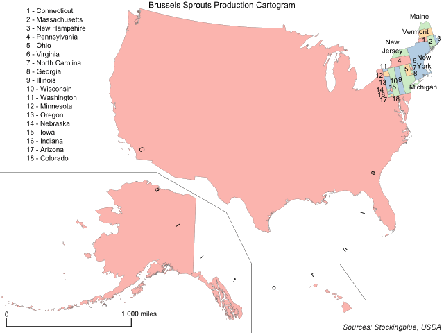 Brussels Sprout Production in the United States